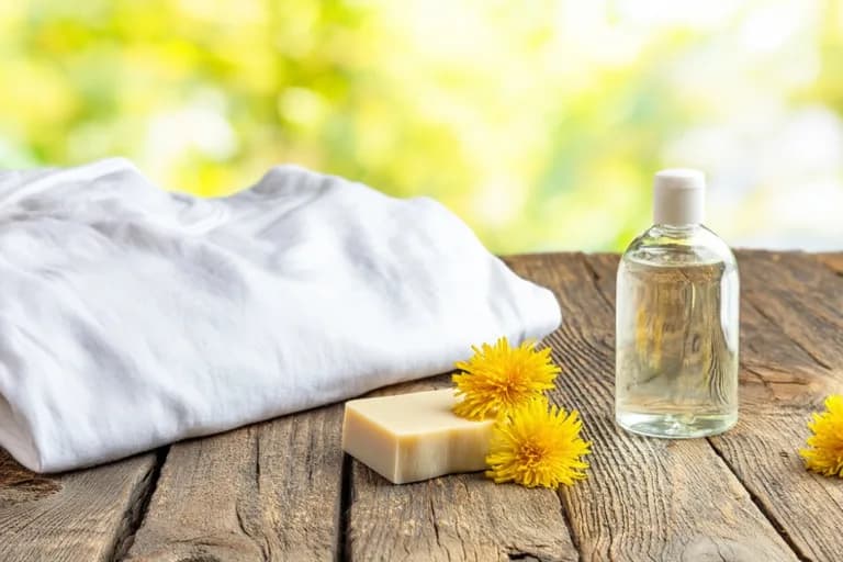 Löwenzahn Flecken aus Kleidung entfernen: Der grüne Saft auf Textilien